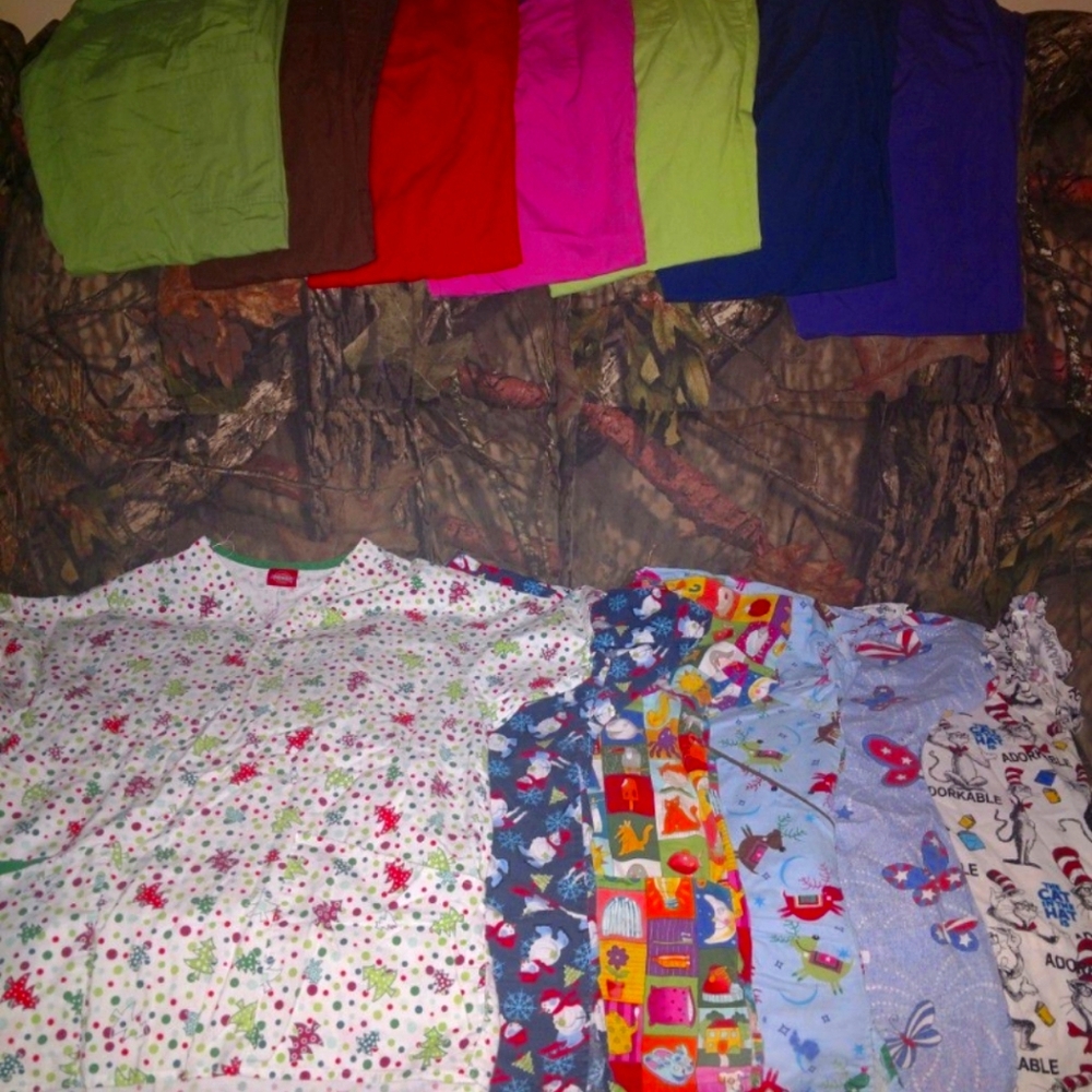 13 piece womens scrub lot